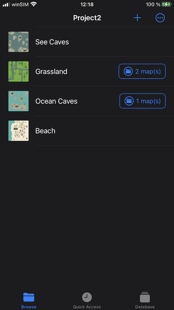 Maps Screen